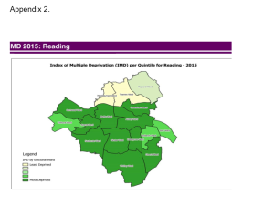 index of multiple deprivation(IMD)